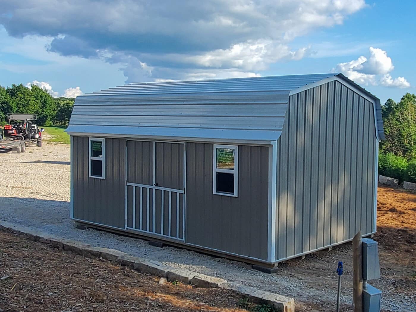 highwall lofted barn from ozark premier buildings