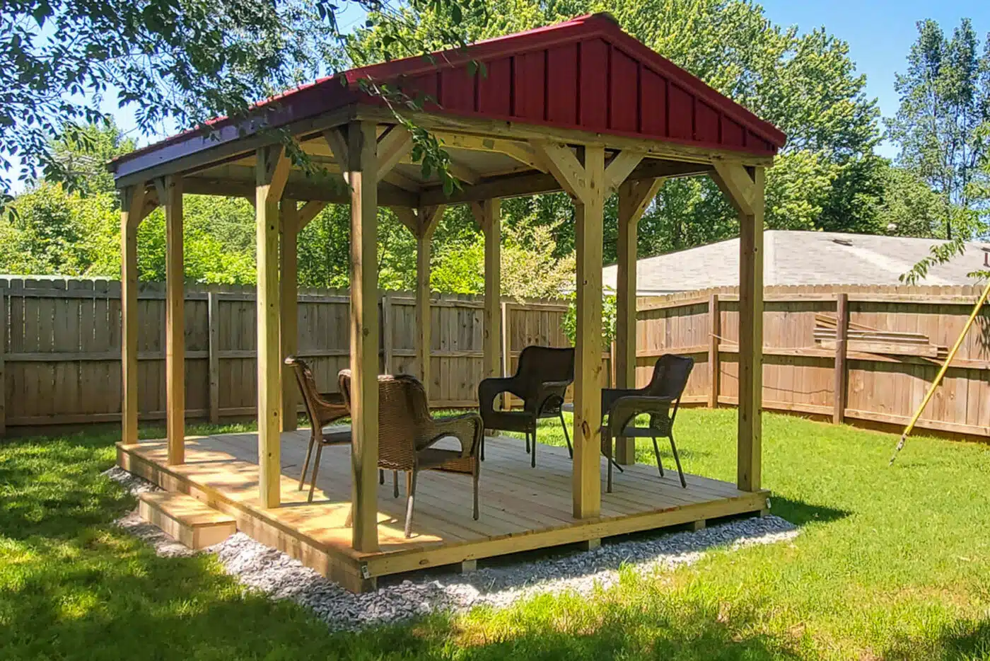 Backyard pavilion in Missouri