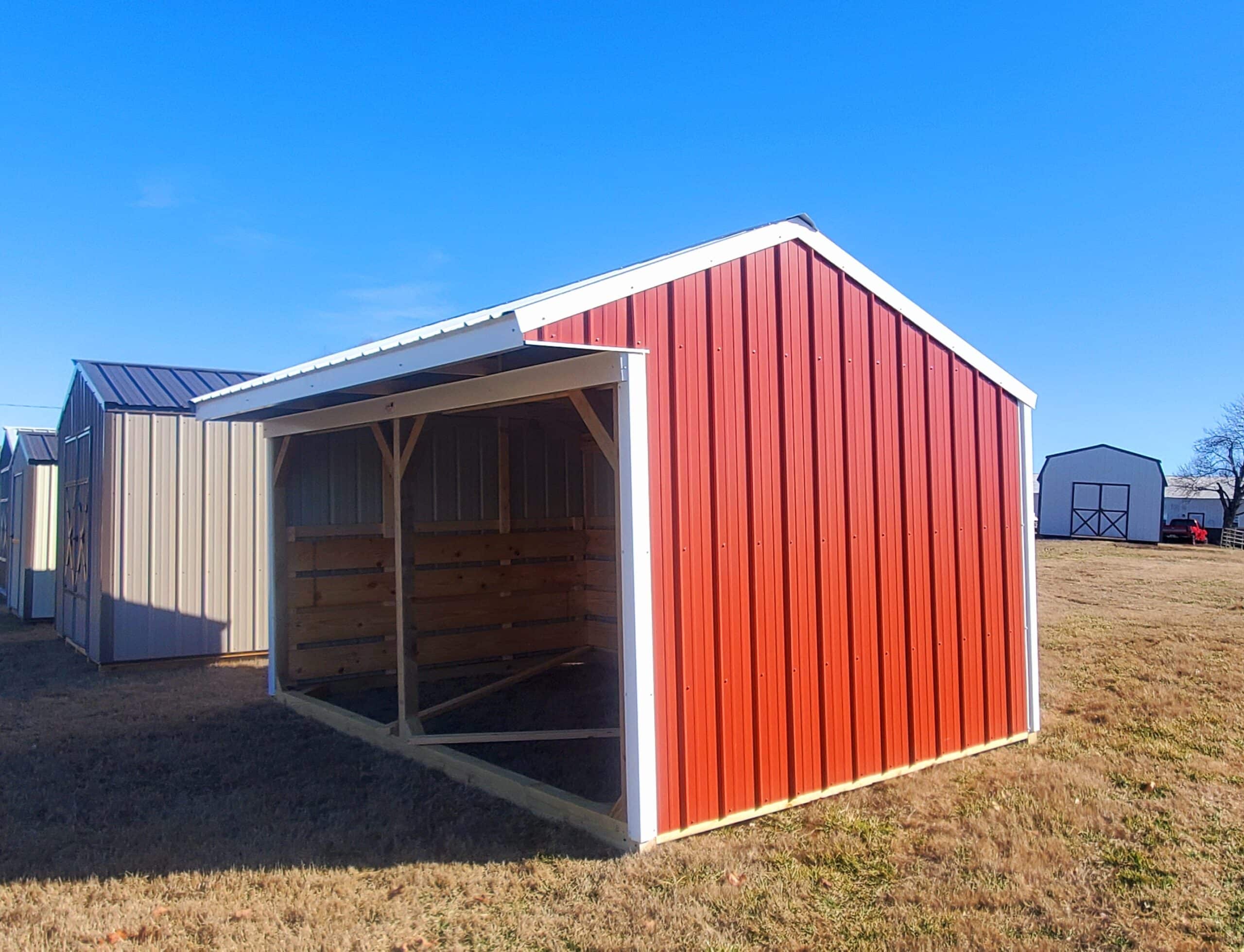 10x16 Loafing Shed - Ozark Premier Buildings