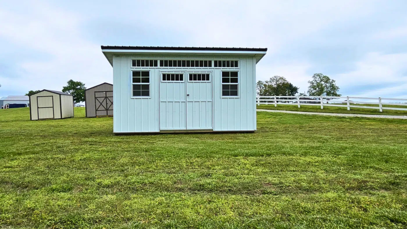 Modern Urban storage shed with large windows