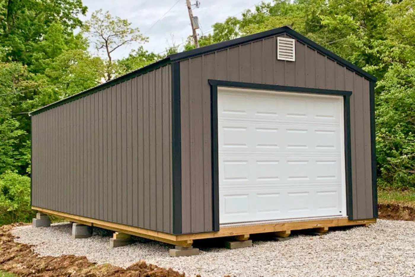 Custom portable building ready for delivery