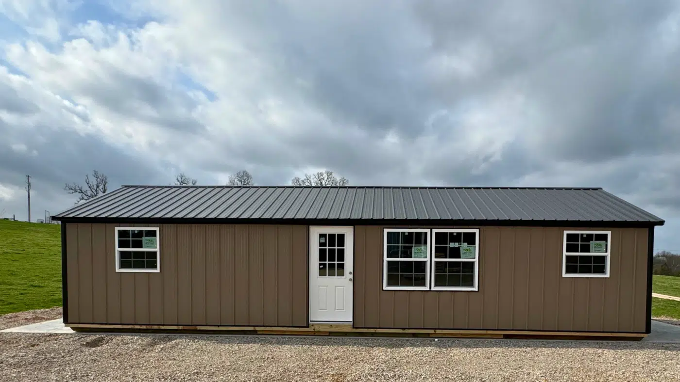 Wood and metal prefab cabins