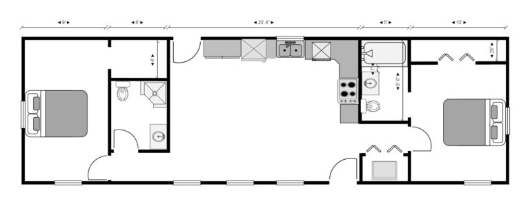 Ozarks Cabin example floor plan thumbnail